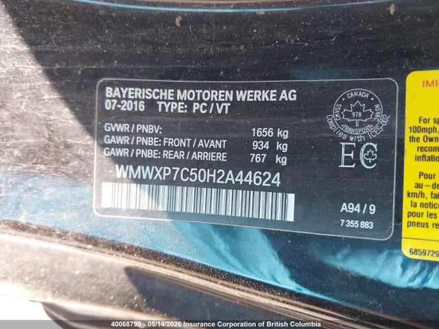 Mini COOPER S 2017 WMWXP7C50H2A44624 Image 9