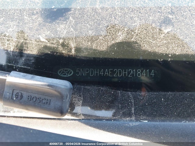 2013 Hyundai Elantra Gls/limited მანქანა იყიდება აუქციონზე, vin: 5NPDH4AE2DH218414, აუქციონის ნომერი: 40066720