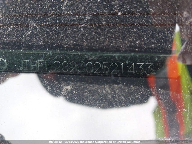 Auction sale of the 2012 Lexus Is 250, vin: JTHFF2C23C2521433, lot number: 40068812