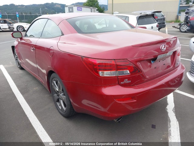 Auction sale of the 2012 Lexus Is 250, vin: JTHFF2C23C2521433, lot number: 40068812