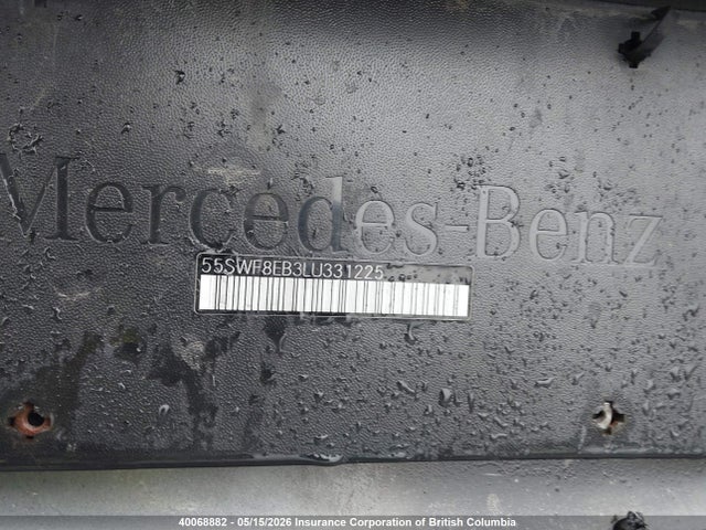 Aukcja sprzedaży 2020 Mercedes-benz C 300 4matic, vin: 55SWF8EB3LU331225, numer aukcji: 40068882