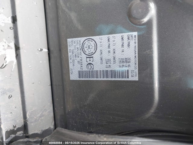 5N1AT2MTXGC793842 Nissan Rogue