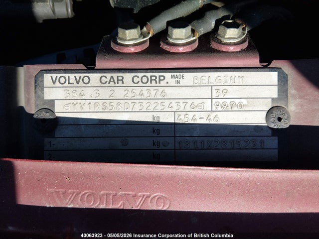 Продаж на аукціоні авто 2003 Volvo S60 2.4t, vin: YV1RS58D732254376, номер лоту: 40063923