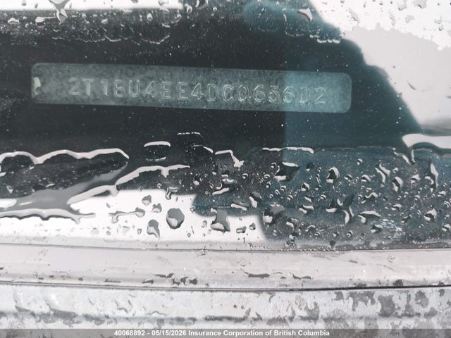 40068892 :رقم المزاد ، 2T1BU4EE4DC065602 vin ، 2013 Toyota Corolla S/le مزاد بيع
