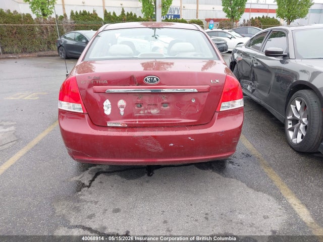 Aukcja sprzedaży 2007 Kia Spectra Lx/lx Convenience/lx Premium, vin: KNAFE121975489869, numer aukcji: 40068914