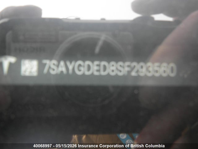2025 Tesla Model Y მანქანა იყიდება აუქციონზე, vin: 7SAYGDED8SF293560, აუქციონის ნომერი: 40068997