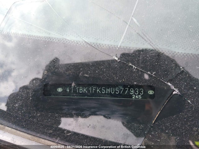 4T1BK1FK5HU577933 Toyota Camry Xse/xle