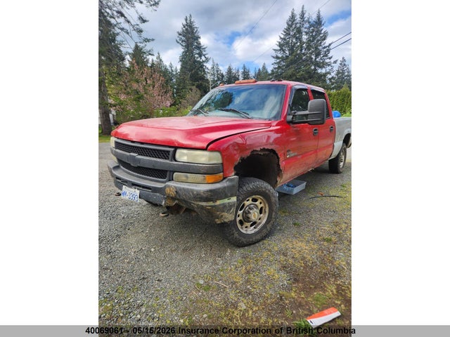 40069061 :رقم المزاد ، 1GCHK231X2F227306 vin ، 2002 Chevrolet Silverado K2500 Heavy Duty مزاد بيع