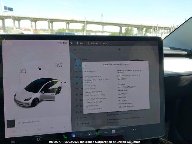 40069077 :رقم المزاد ، 5YJ3E1EA0LF715551 vin ، 2020 Tesla Model 3 Standard Range Plus مزاد بيع