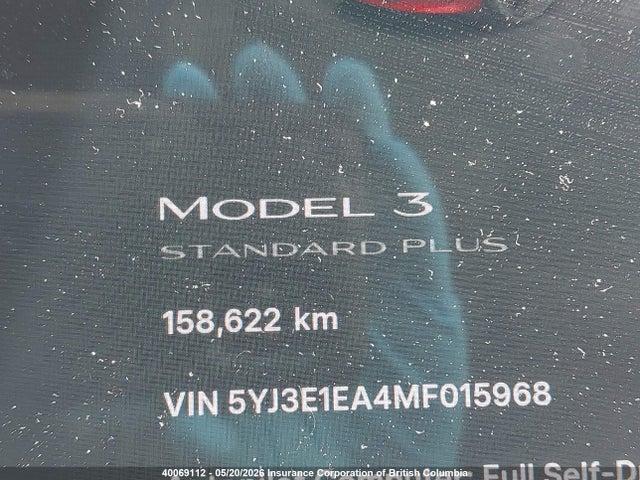 Aukcja sprzedaży 2021 Tesla Model 3, vin: 5YJ3E1EA4MF015968, numer aukcji: 40069112