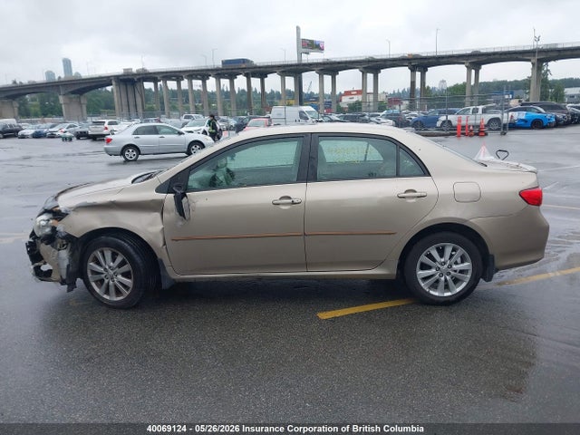 40069124 :رقم المزاد ، 2T1BU40E89C107431 vin ، 2009 Toyota Corolla S/le/xle مزاد بيع