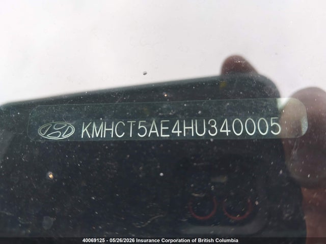 KMHCT5AE4HU340005 Hyundai ACCENT SE