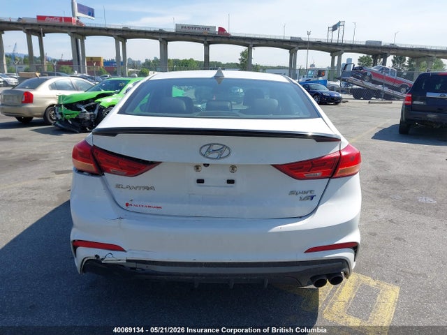 2017 Hyundai Elantra Sport მანქანა იყიდება აუქციონზე, vin: KMHD04LB7HU323855, აუქციონის ნომერი: 40069134