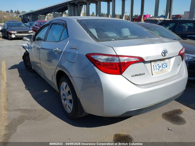 2014 Toyota Corolla L/le/le Pls/prm/s/s Pls მანქანა იყიდება აუქციონზე, vin: 2T1BURHE2EC110465, აუქციონის ნომერი: 40062033