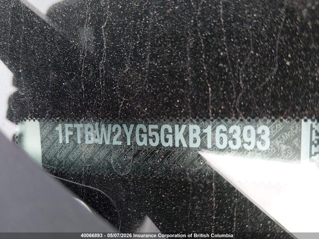 2016 Ford Transit T-350 მანქანა იყიდება აუქციონზე, vin: 1FTBW2YG5GKB16393, აუქციონის ნომერი: 40066893