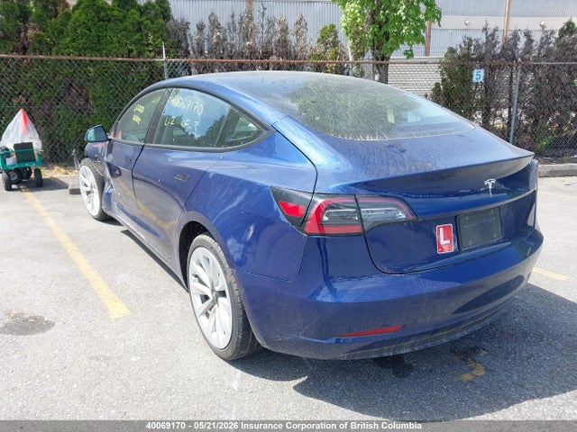 Tesla Model 3 Rwd/standard Range 2022 5YJ3E1EA1NF258364 Image 3
