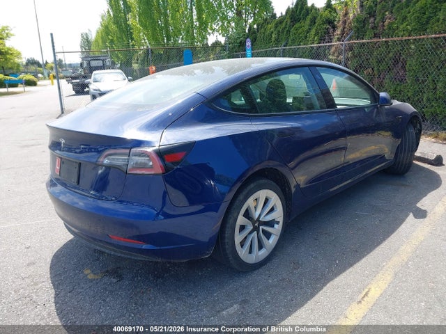 Tesla Model 3 Rwd/standard Range 2022 5YJ3E1EA1NF258364 Image 4