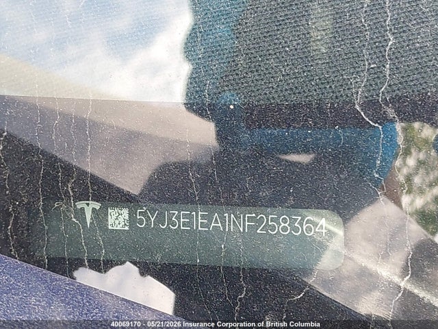 Tesla Model 3 Rwd/standard Range 2022 5YJ3E1EA1NF258364 Image 9