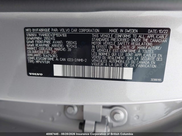 Volvo Xc90 Core 2023 YV4H60CV2P1934168 Image 9