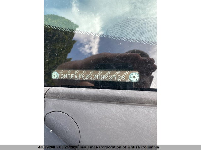 40069268 :رقم المزاد ، 2HGFA16357H028723 vin ، 2007 Honda Civic مزاد بيع