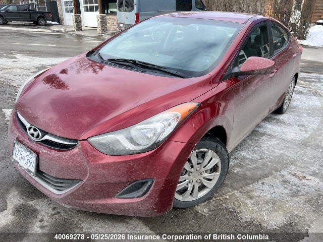 40069278 :رقم المزاد ، 5NPDH4AE0CH095257 vin ، 2012 Hyundai Elantra Gls/limited مزاد بيع