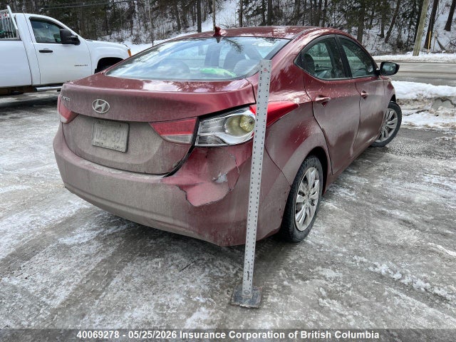 40069278 :رقم المزاد ، 5NPDH4AE0CH095257 vin ، 2012 Hyundai Elantra Gls/limited مزاد بيع
