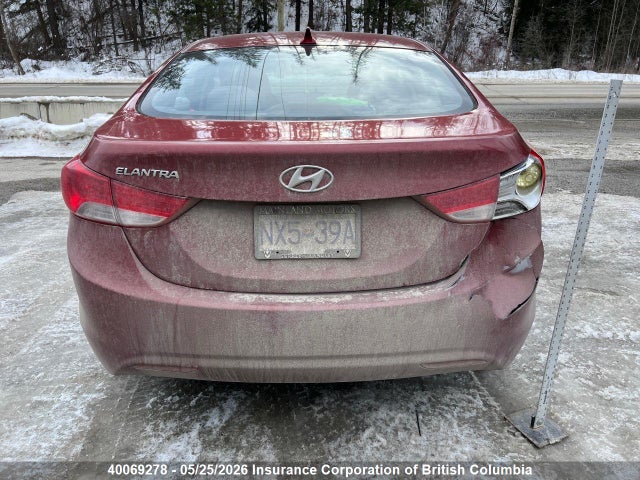 40069278 :رقم المزاد ، 5NPDH4AE0CH095257 vin ، 2012 Hyundai Elantra Gls/limited مزاد بيع