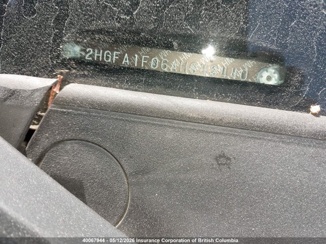 40067944 :رقم المزاد ، 2HGFA1F06AH043440 vin ، 2010 Honda Civic Exl مزاد بيع