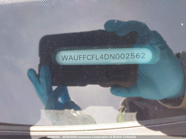 2013 Audi A4 მანქანა იყიდება აუქციონზე, vin: WAUFFCFL4DN002562, აუქციონის ნომერი: 40069302