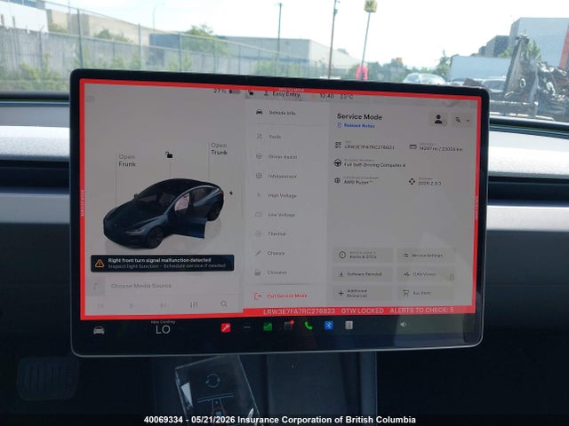 Продаж на аукціоні авто 2024 Tesla Model 3, vin: LRW3E7FA7RC276823, номер лоту: 40069334