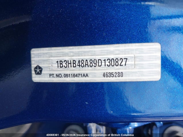 Aukcja sprzedaży 2009 Dodge Caliber Sxt, vin: 1B3HB48A89D130827, numer aukcji: 40069361