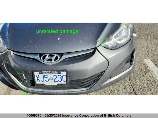 Продаж на аукціоні авто 2014 Hyundai Elantra Gl, vin: 5NPDH4AE3EH499026, номер лоту: 40069375