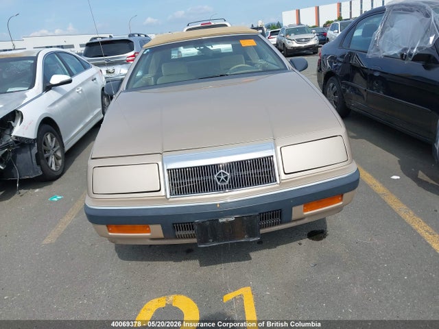 40069378 :رقم المزاد ، 1C3XU4535NF227450 vin ، 1992 Chrysler Lebaron مزاد بيع
