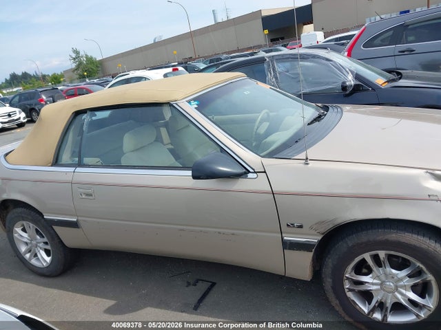 40069378 :رقم المزاد ، 1C3XU4535NF227450 vin ، 1992 Chrysler Lebaron مزاد بيع