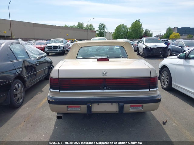 40069378 :رقم المزاد ، 1C3XU4535NF227450 vin ، 1992 Chrysler Lebaron مزاد بيع