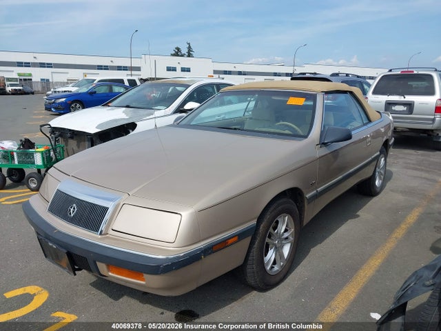 40069378 :رقم المزاد ، 1C3XU4535NF227450 vin ، 1992 Chrysler Lebaron مزاد بيع