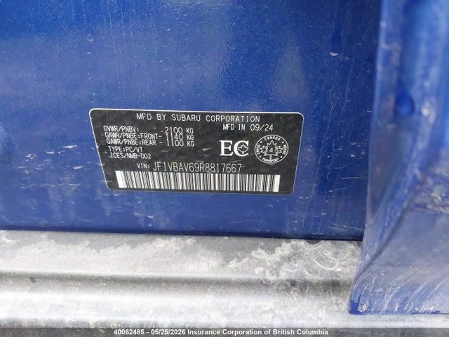 JF1VBAV69R8817667 Subaru WRX GT