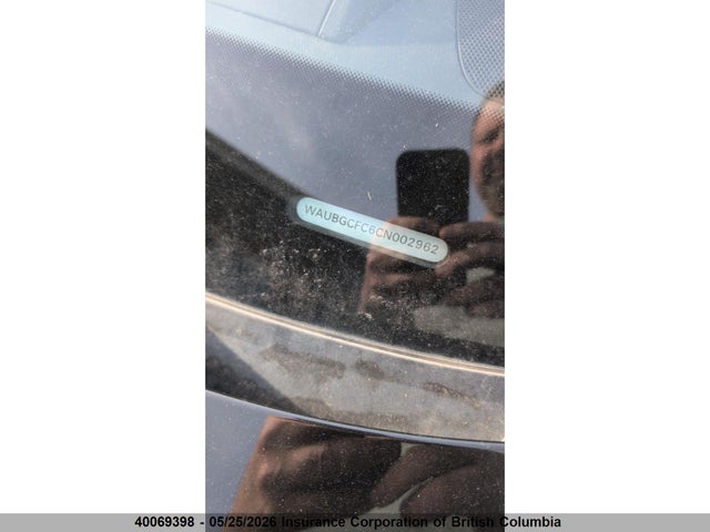 40069398 :رقم المزاد ، WAUBGCFC6CN002962 vin ، 2012 Audi A6 مزاد بيع