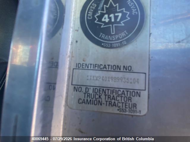40069445 :رقم المزاد ، 1XKWP40X98R935104 vin ، 2008 Kenworth Construction W900 مزاد بيع