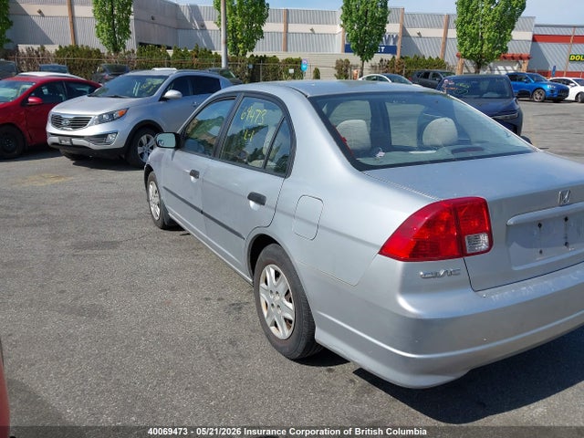 Aukcja sprzedaży 2005 Honda Civic, vin: 2HGES16335H024580, numer aukcji: 40069473