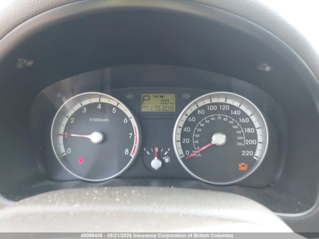 2009 Hyundai Accent Gls მანქანა იყიდება აუქციონზე, vin: KMHCN45C19U348092, აუქციონის ნომერი: 40069486