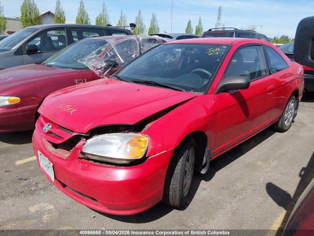 Aukcja sprzedaży 2003 Honda Civic Lx, vin: 1HGEM22553L809870, numer aukcji: 40066668