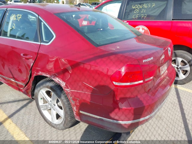 2015 Volkswagen Passat Se მანქანა იყიდება აუქციონზე, vin: 1VWBV7A31FC049661, აუქციონის ნომერი: 40069637