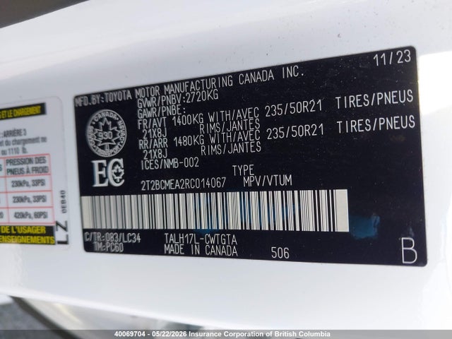 2024 Lexus Rx 500h F Sport მანქანა იყიდება აუქციონზე, vin: 2T2BCMEA2RC014067, აუქციონის ნომერი: 40069704