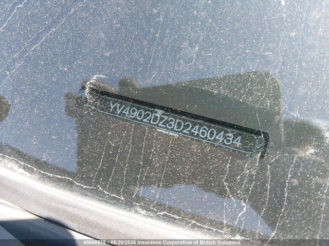 40066578 :رقم المزاد ، YV4902DZ3D2460434 vin ، 2013 Volvo Xc60 T6 T6 مزاد بيع