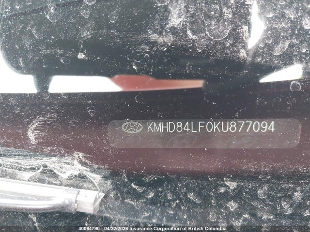 KMHD84LF0KU877094 Hyundai Elantra Sel/value/limited