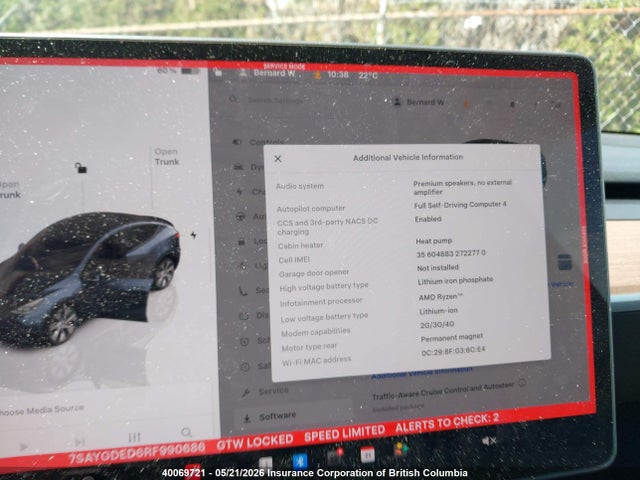 Продажа на аукционе авто 2024 Tesla Model Y, vin: 7SAYGDED6RF990686, номер лота: 40069721