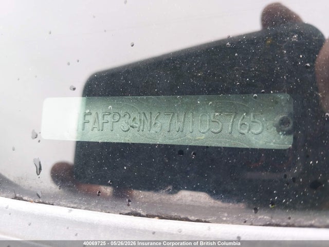 Продажа на аукционе авто 2007 Ford Focus, vin: 1FAFP34N67W105765, номер лота: 40069725