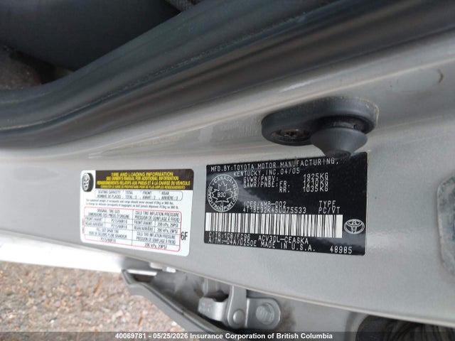 Aukcja sprzedaży 2005 Toyota Camry, vin: 4T1BE32K45U075533, numer aukcji: 40069781