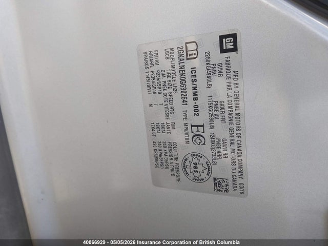 2GKALNEK0G6302641 GMC Terrain Sle